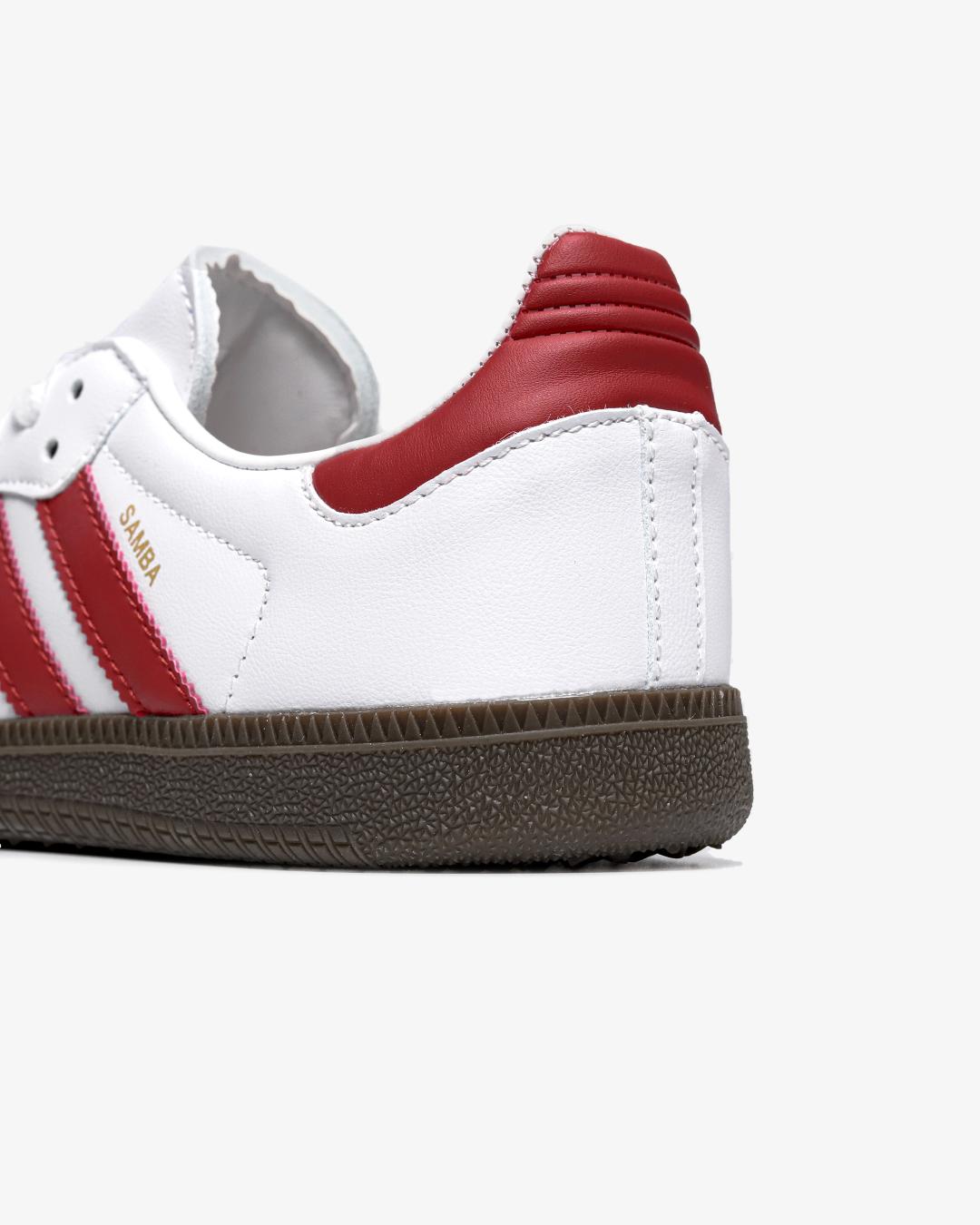 Adidas Samba OG White Scarlet'