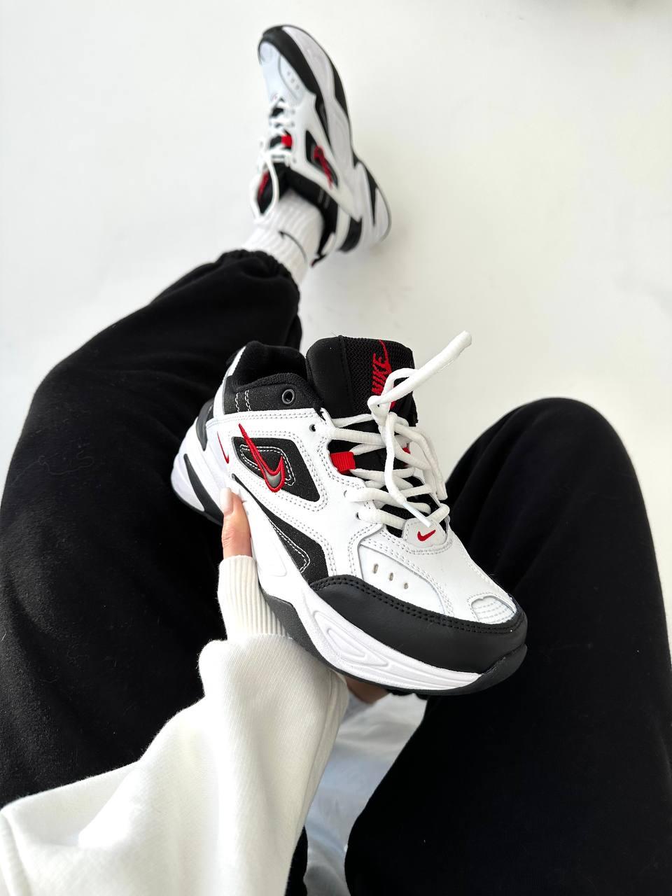 Nike M2K Tekno Black White Red