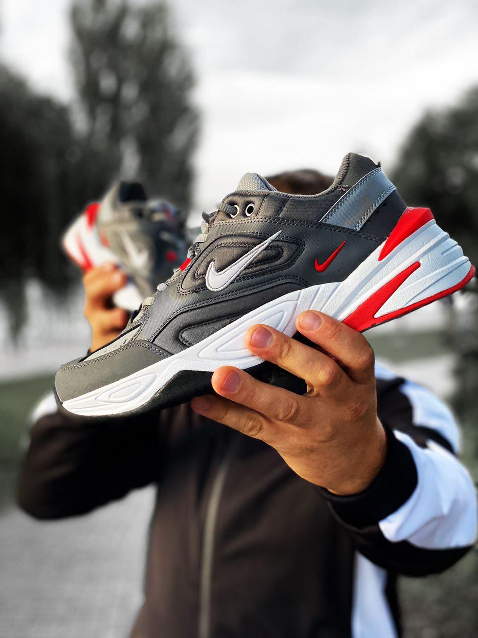 Nike M2K Tekno Grey Red