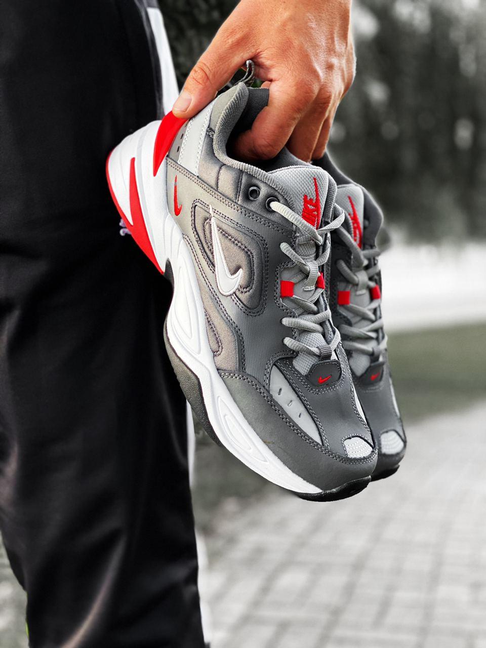 Nike M2K Tekno Grey Red