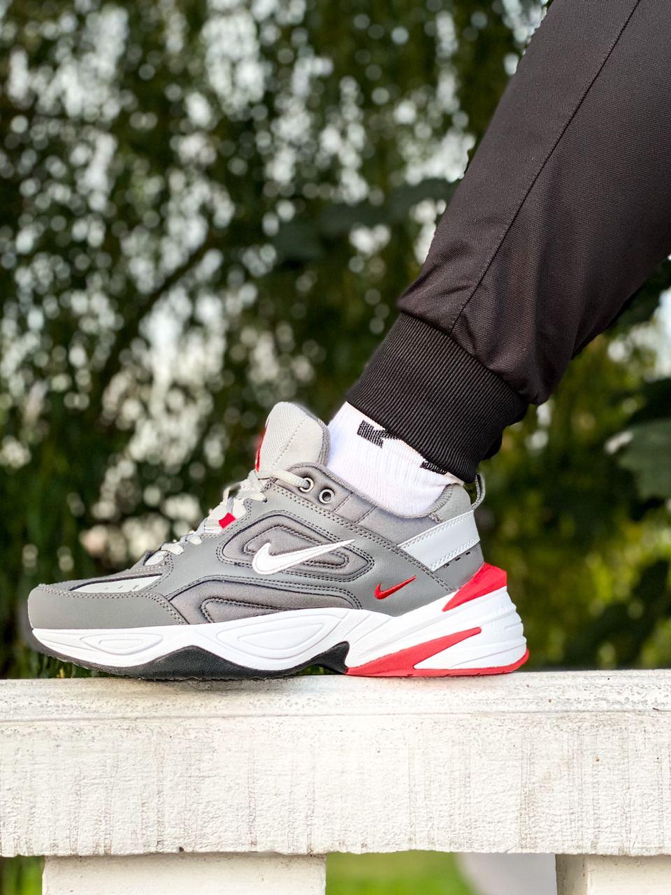 Nike M2K Tekno Grey Red