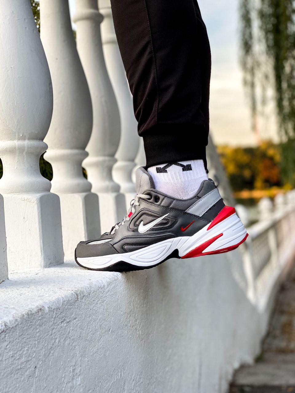 Nike M2K Tekno Grey Red