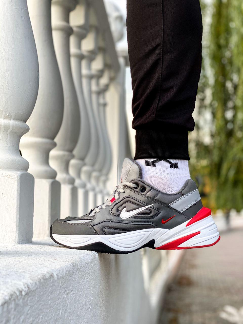 Nike M2K Tekno Grey Red