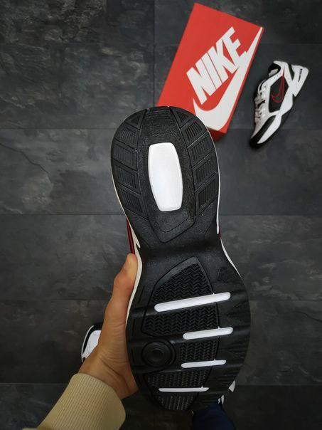 Nike Air Monarch Black White «Red Logo» 2