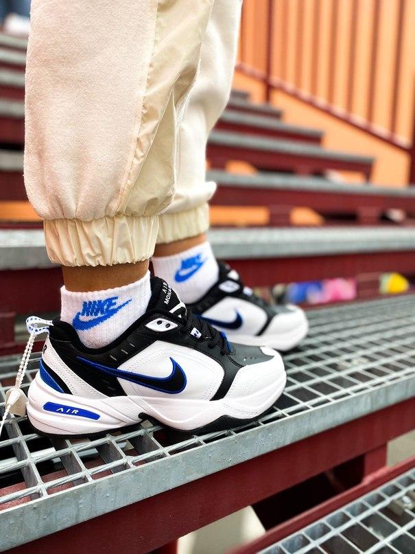 Nike Air Monarch White Blue