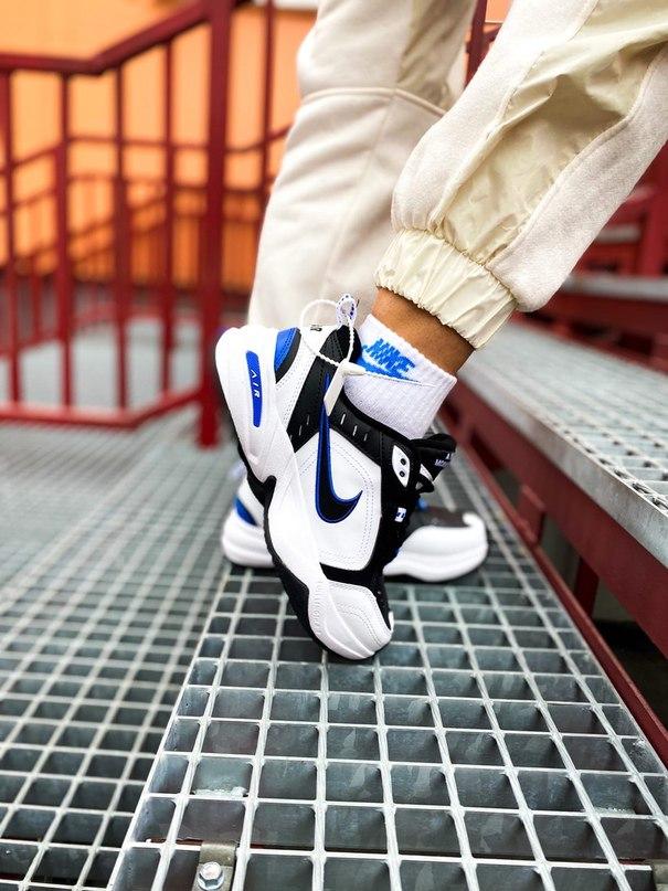 Nike Air Monarch White Blue