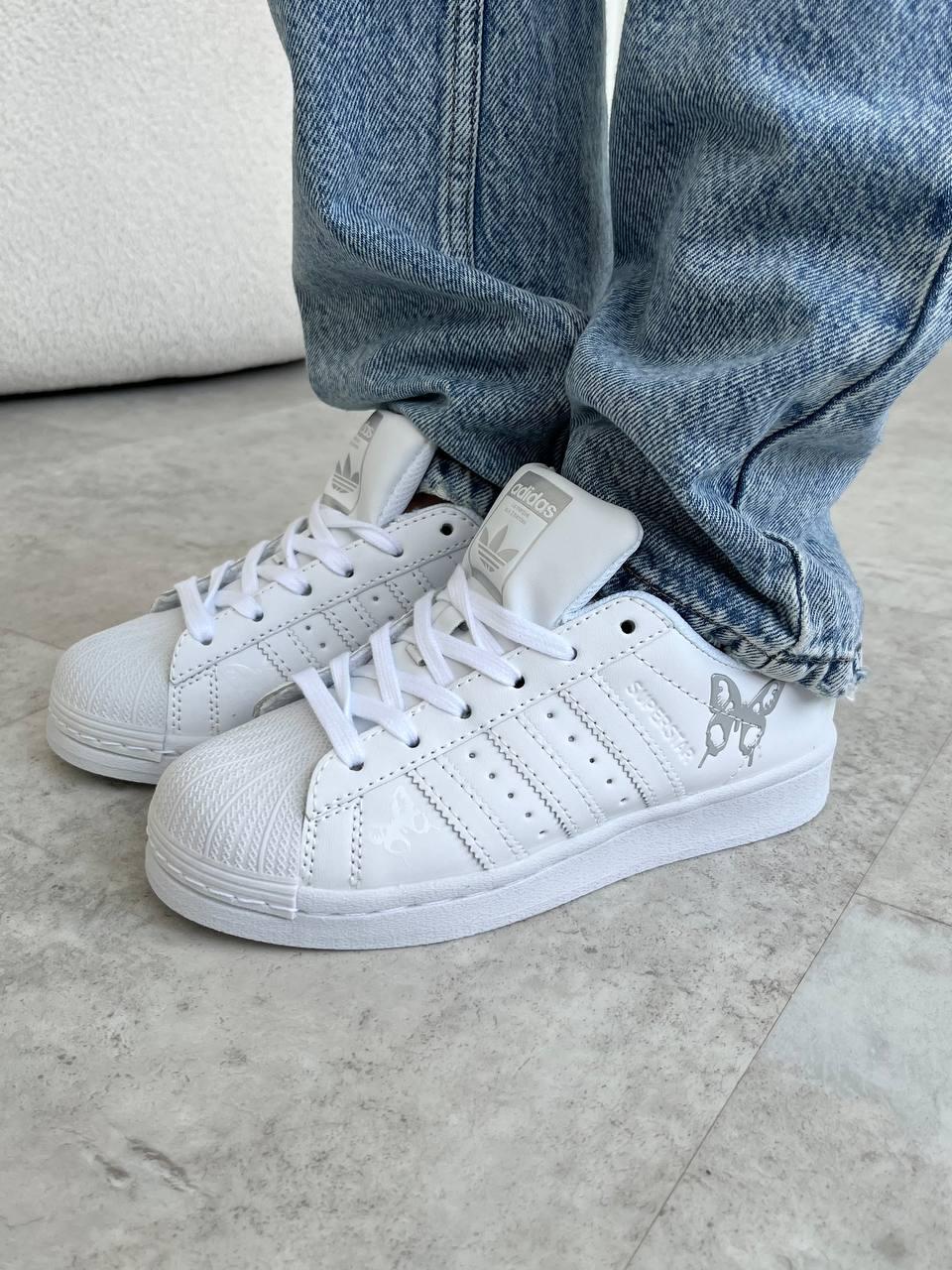 Adidas Superstar fly White Silver