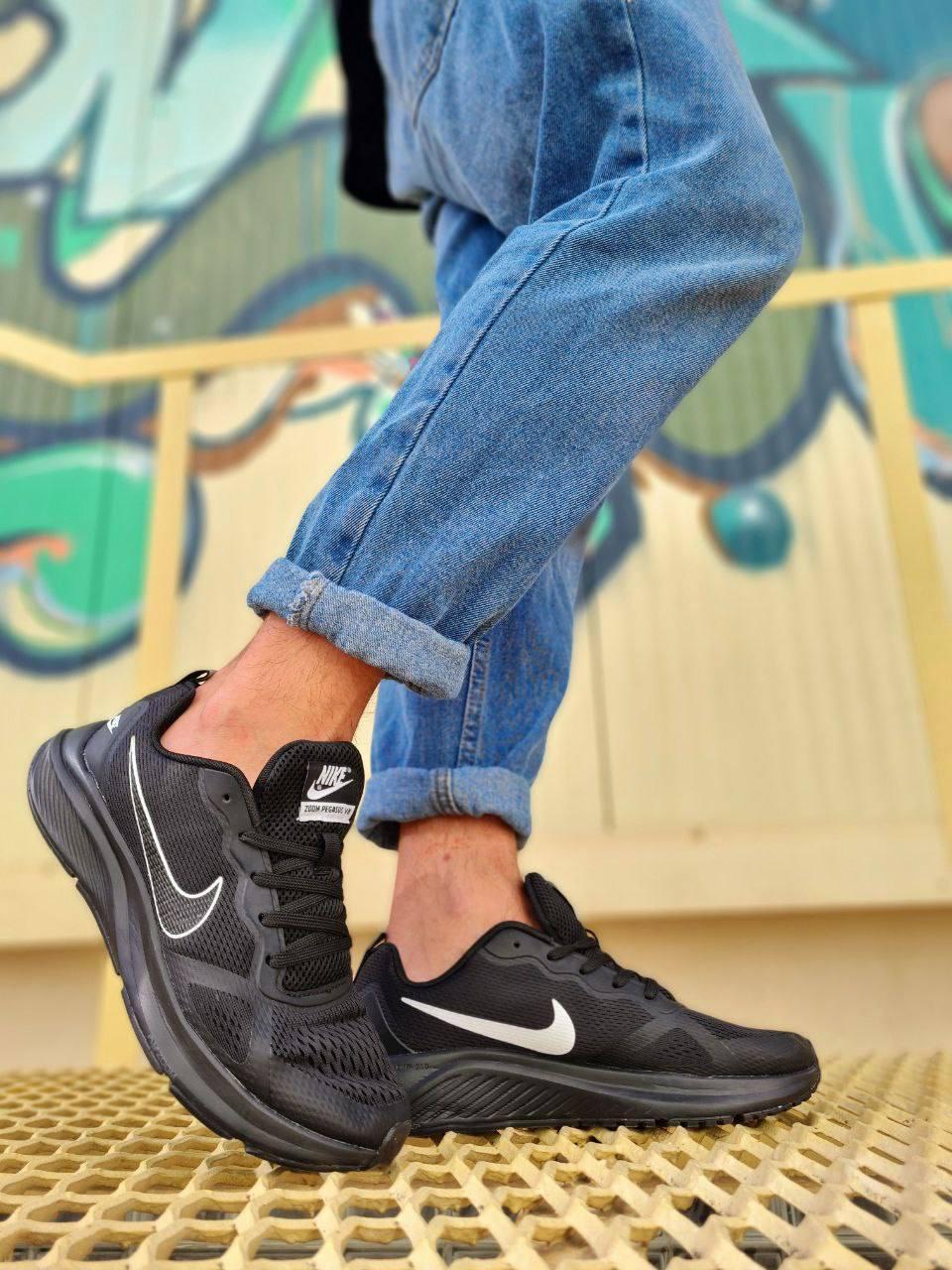 Nike Zoom Pegasus Black White Logo