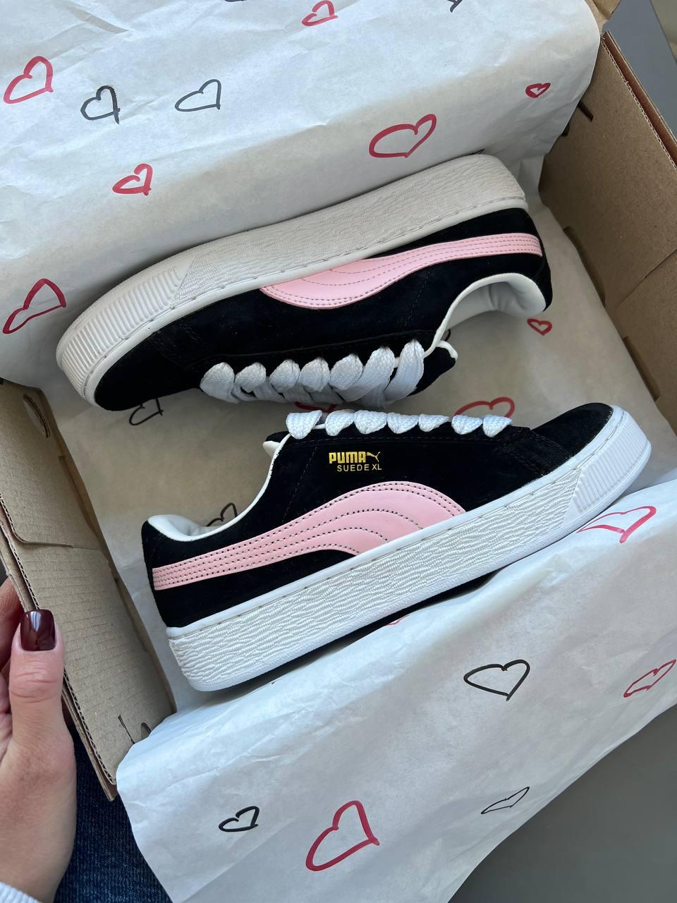 Puma Suede XL Pink Black