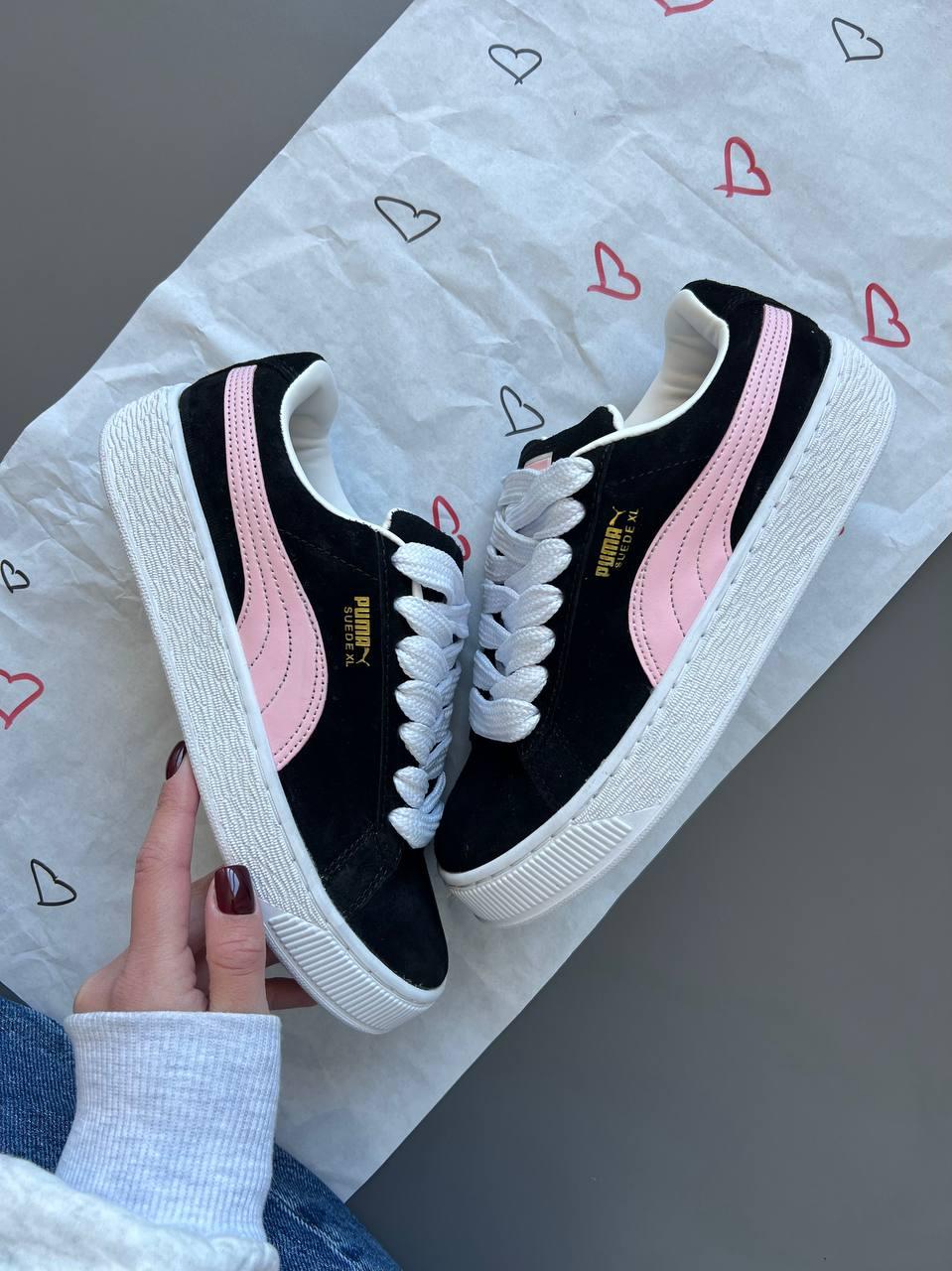 Puma Suede XL Pink Black