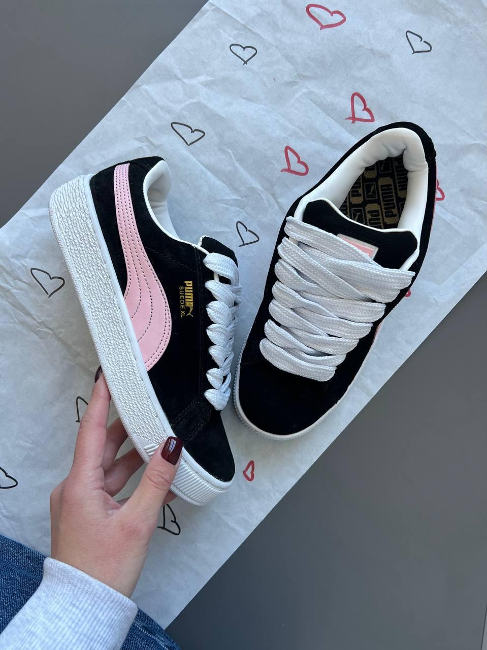 Puma Suede XL Pink Black