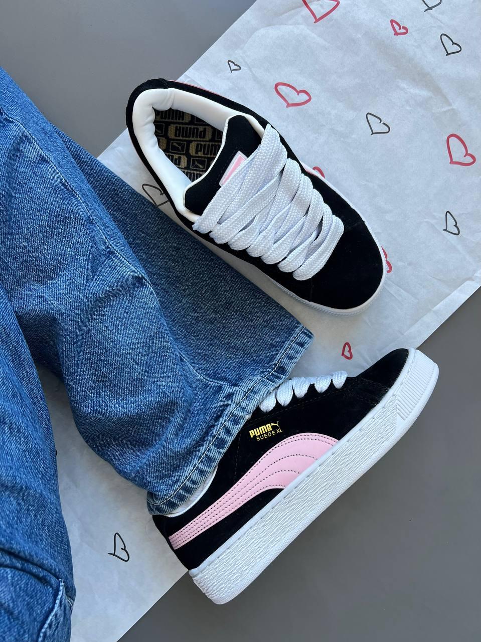 Puma Suede XL Pink Black