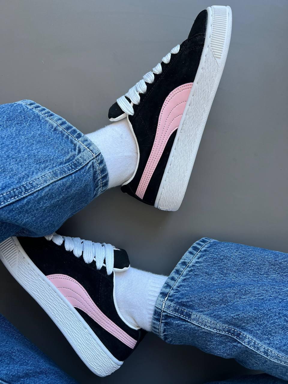 Puma Suede XL Pink Black