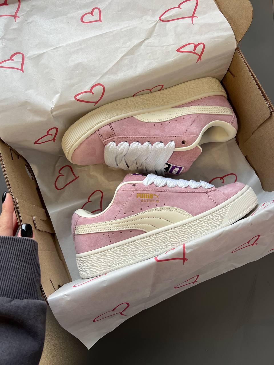 Puma Suede XL Pink White