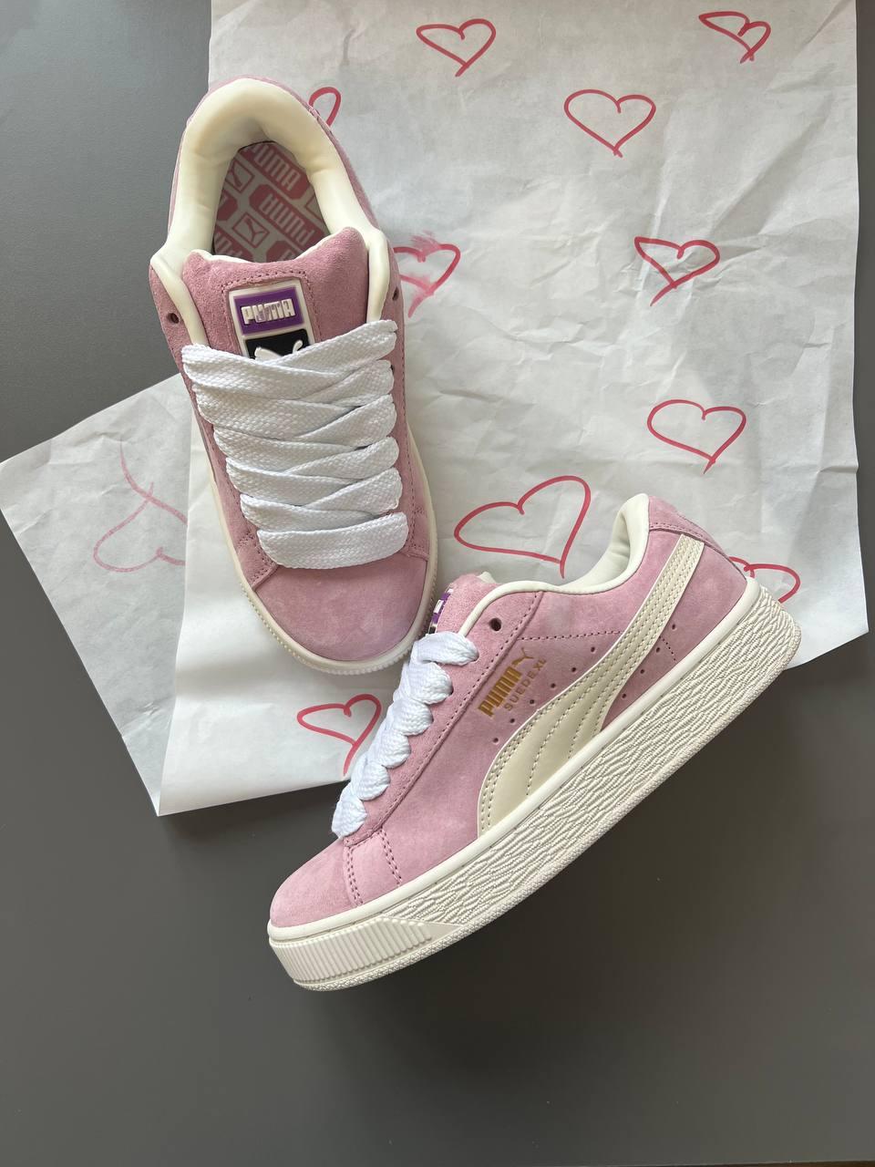 Puma Suede XL Pink White
