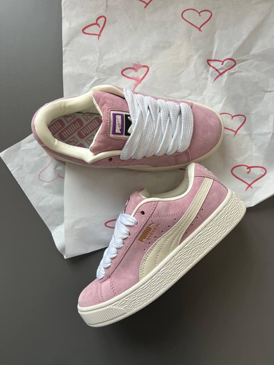 Puma Suede XL Pink White