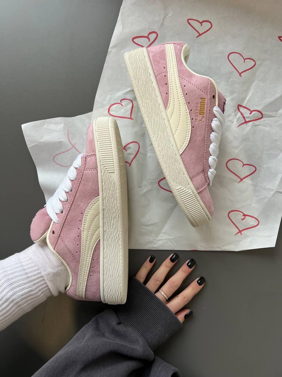 Puma Suede XL Pink White