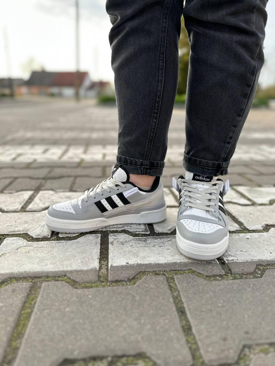 Adidas Forum Grey White Black