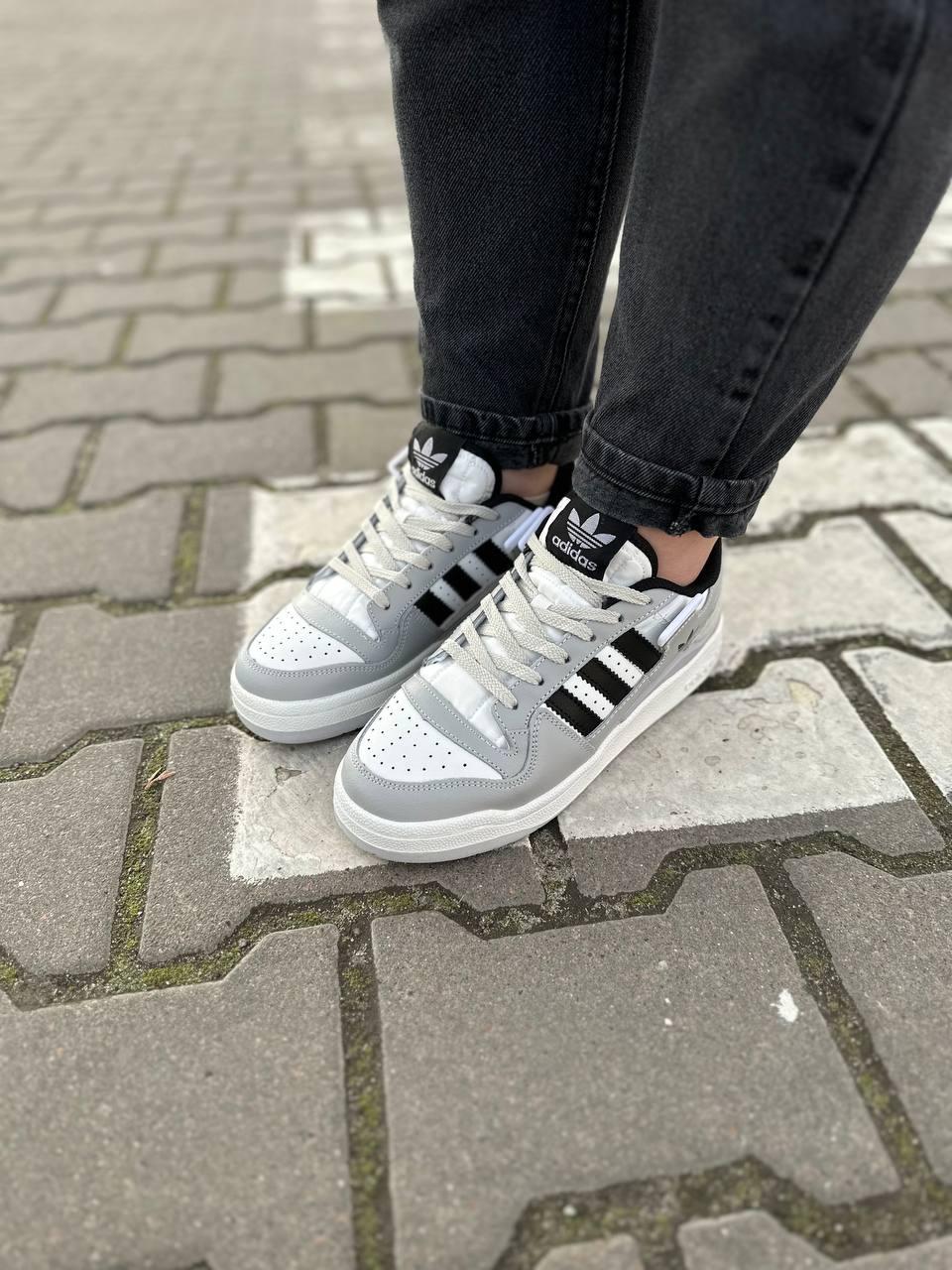 Adidas Forum Grey White Black