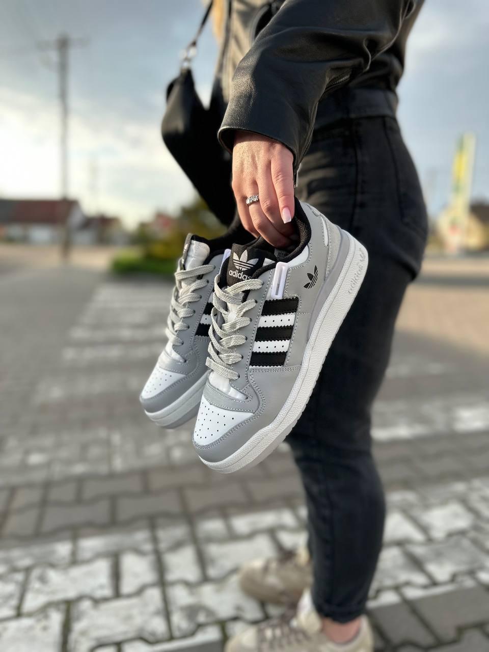 Adidas Forum Grey White Black