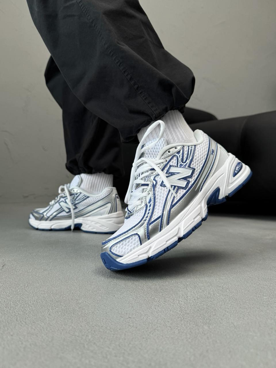 New Balance 740 White Blue Silver