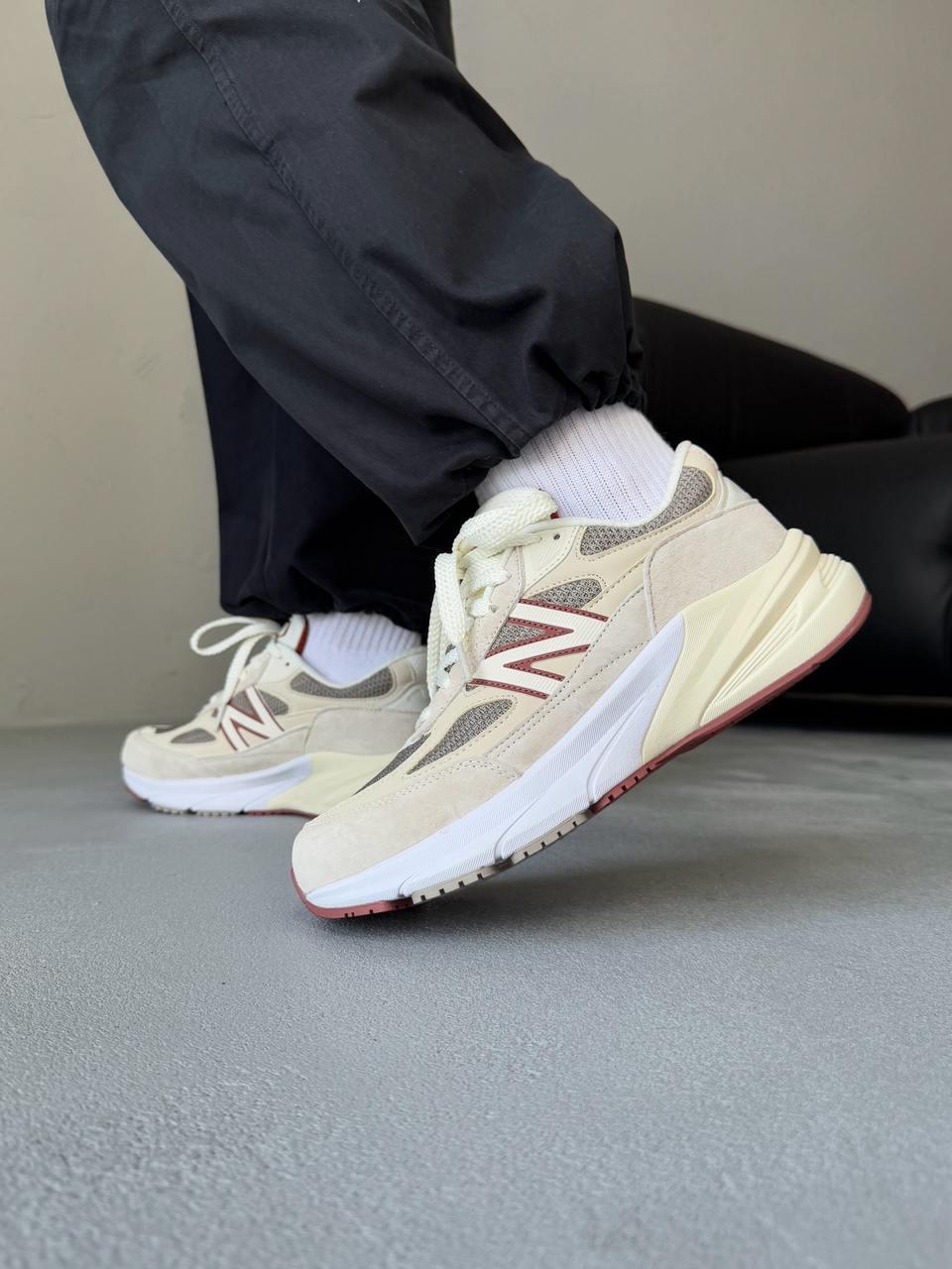 New Balane 990v6 x Loro Piana Beige Bordo