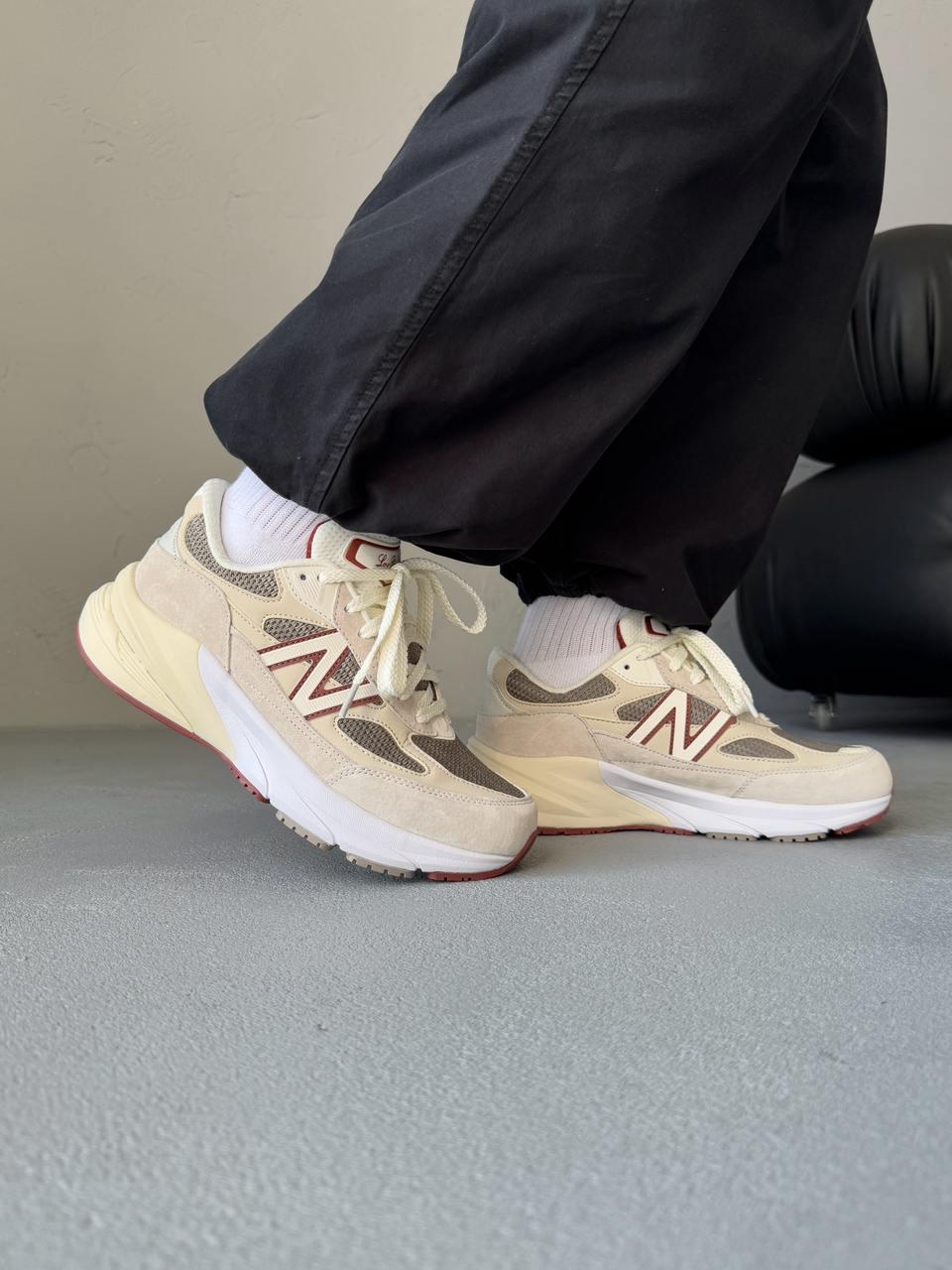 New Balane 990v6 x Loro Piana Beige Bordo