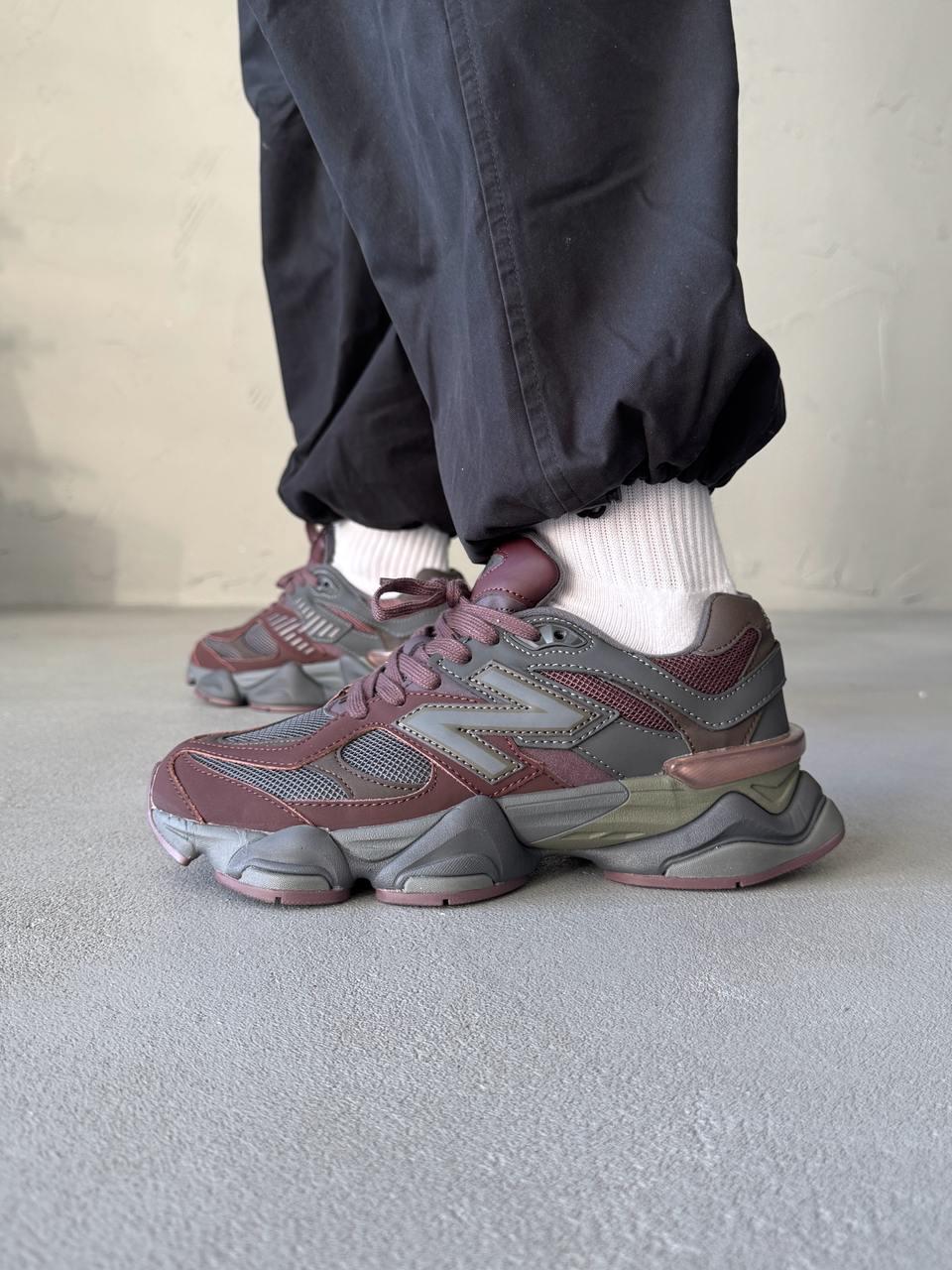 New Balance 9060 Brown Bordo Leather