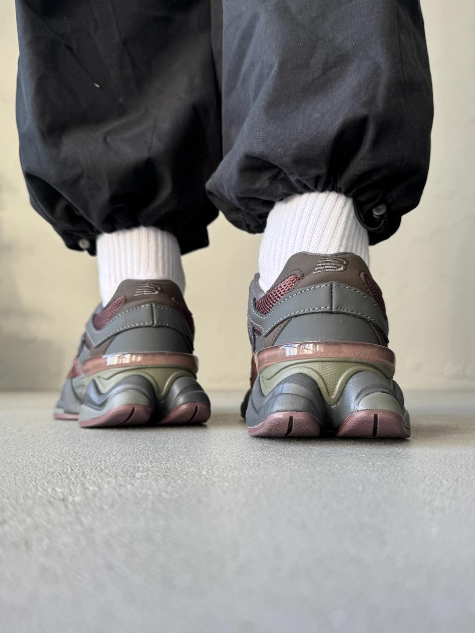New Balance 9060 Brown Bordo Leather