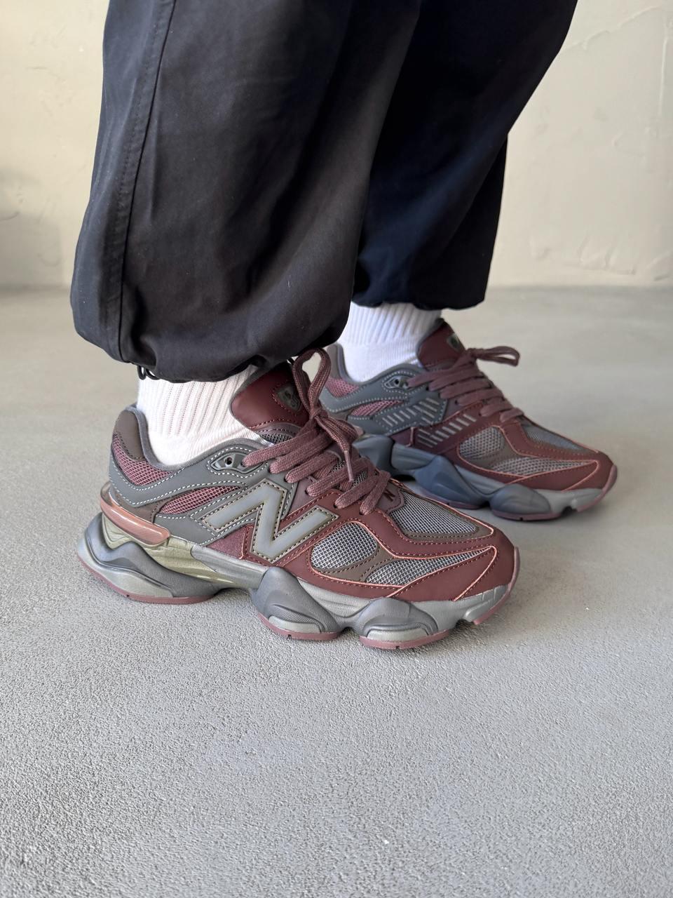 New Balance 9060 Brown Bordo Leather
