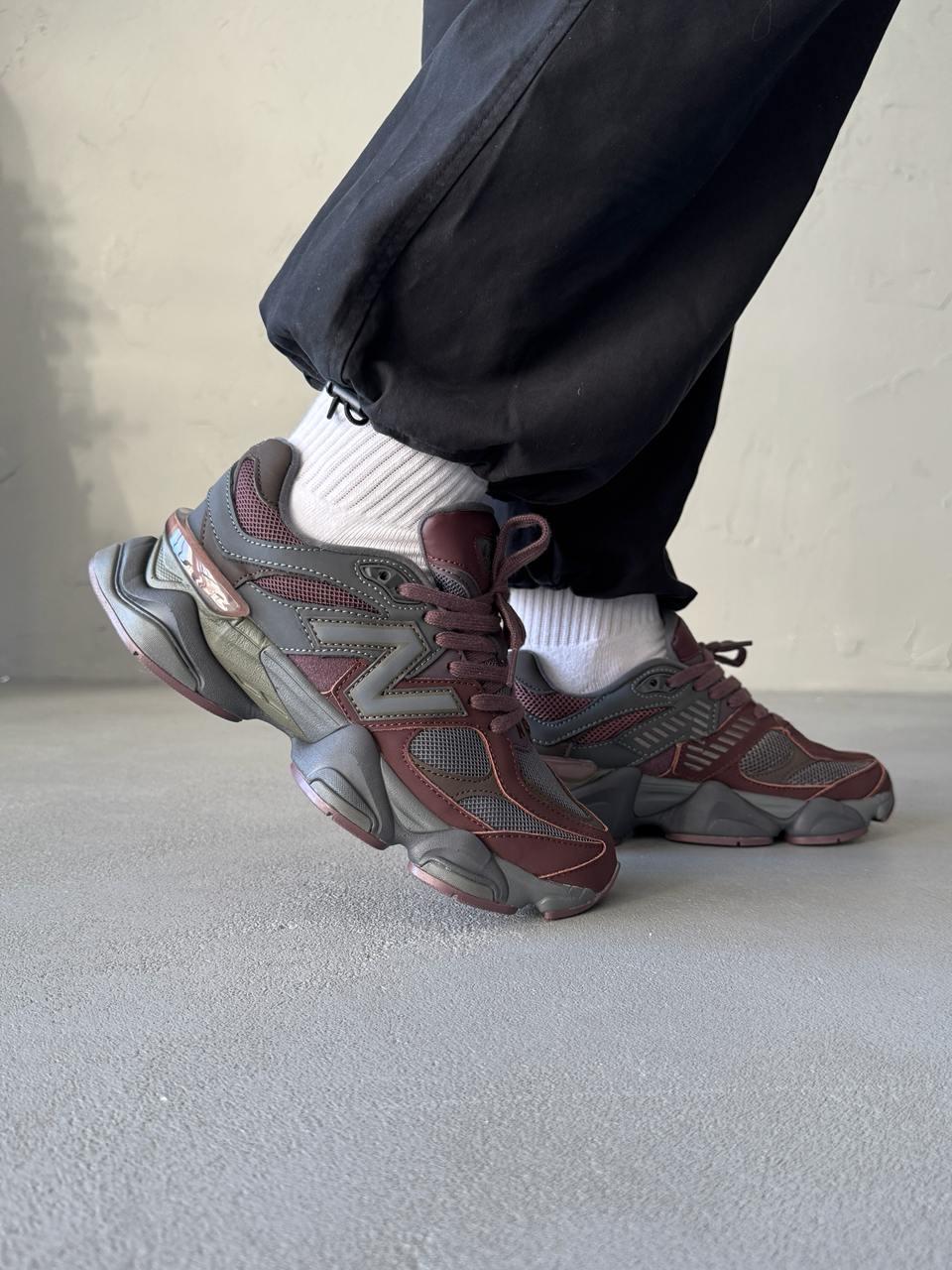 New Balance 9060 Brown Bordo Leather