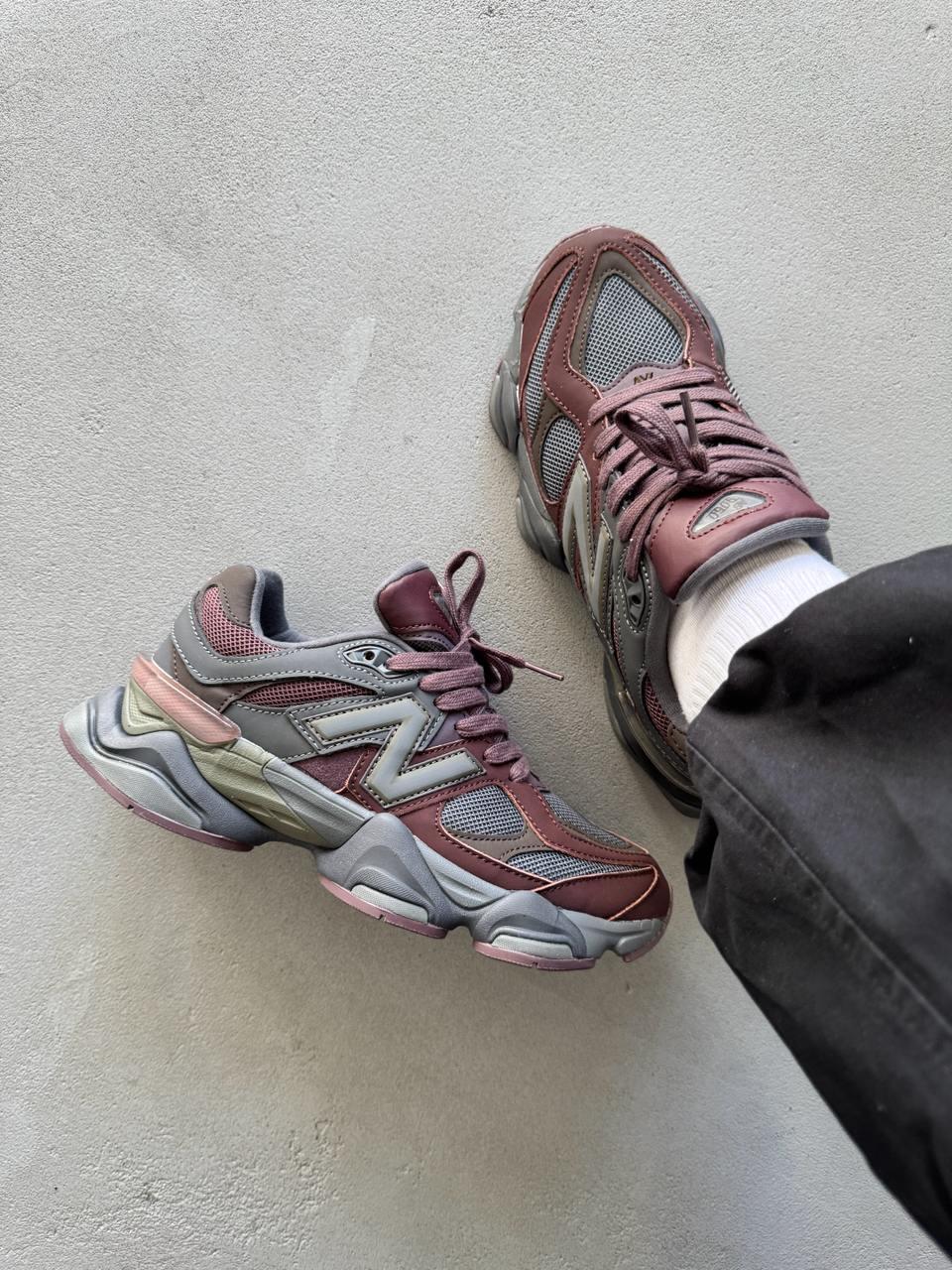 New Balance 9060 Brown Bordo Leather