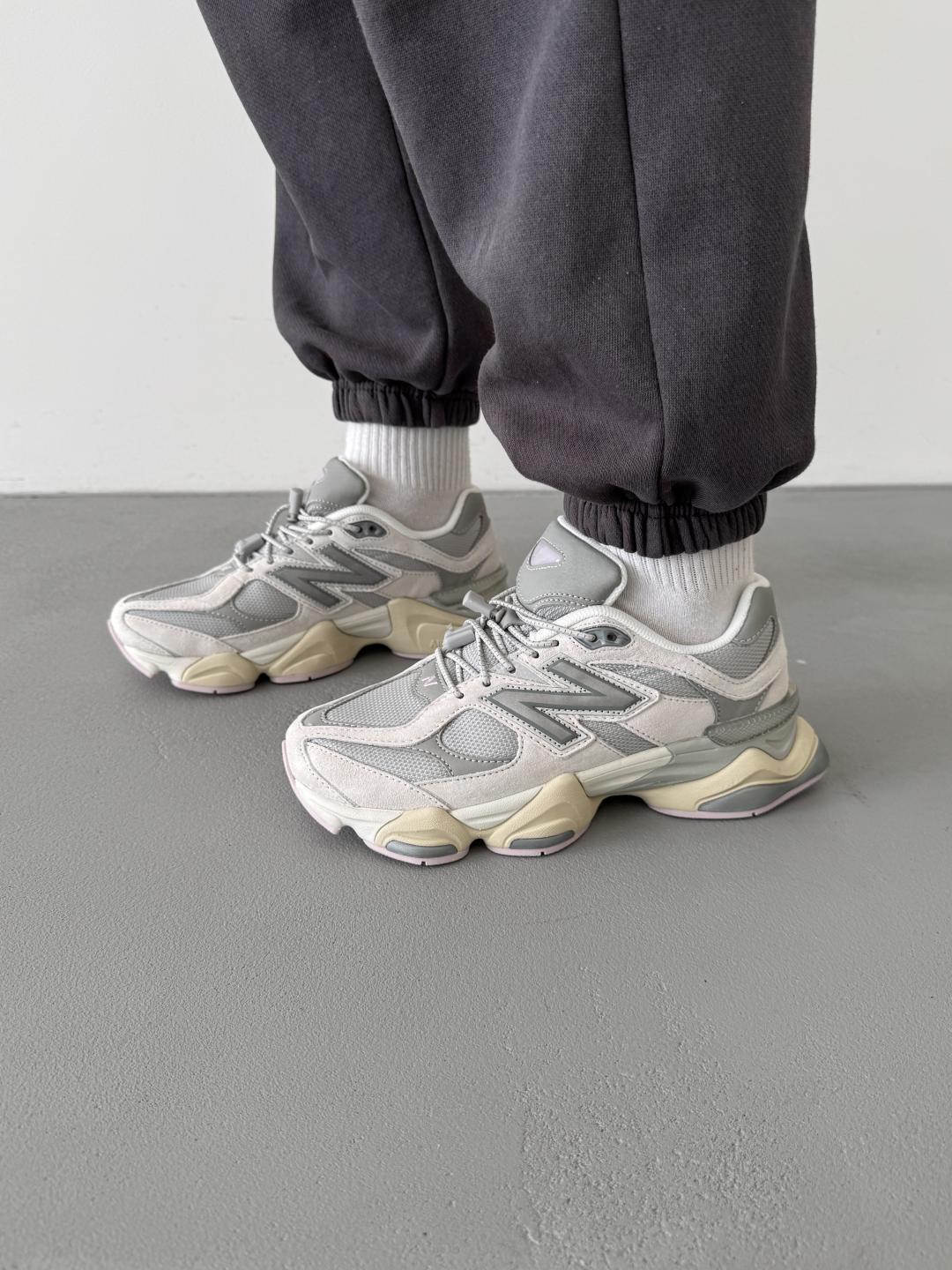 New Balance 9060 Grey Beige Pink