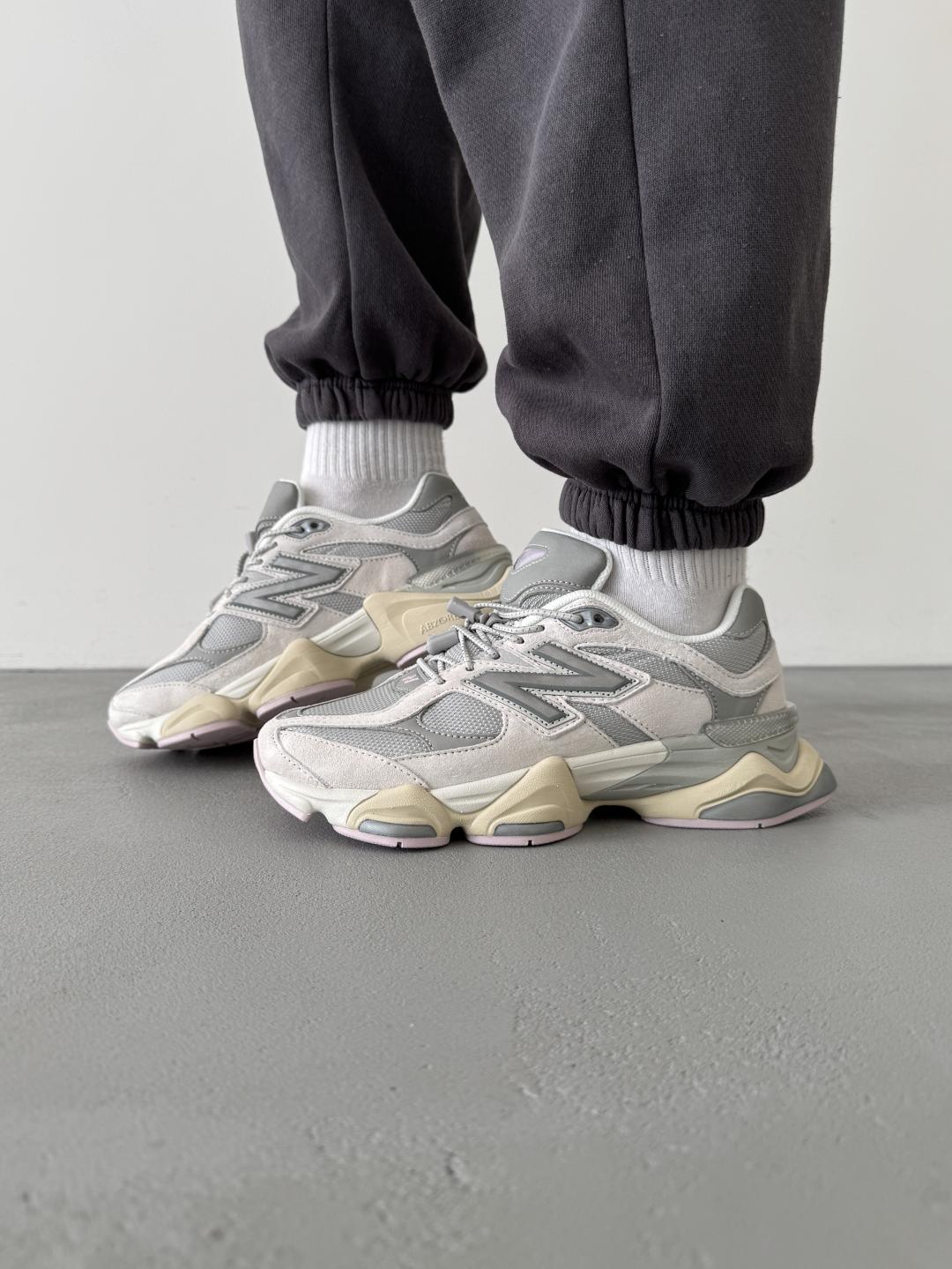 New Balance 9060 Grey Beige Pink