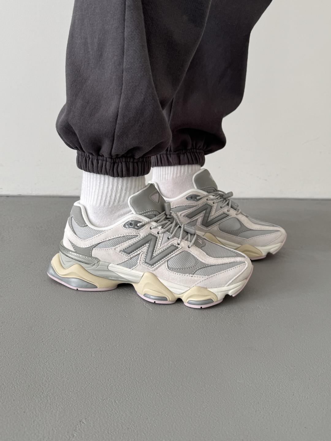 New Balance 9060 Grey Beige Pink