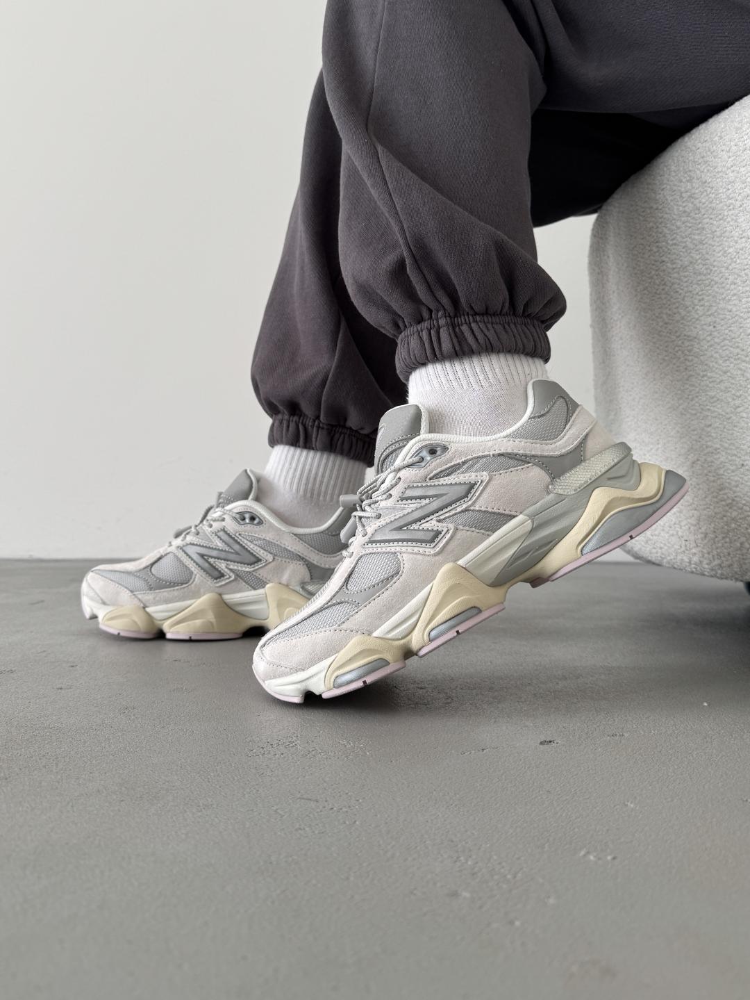 New Balance 9060 Grey Beige Pink
