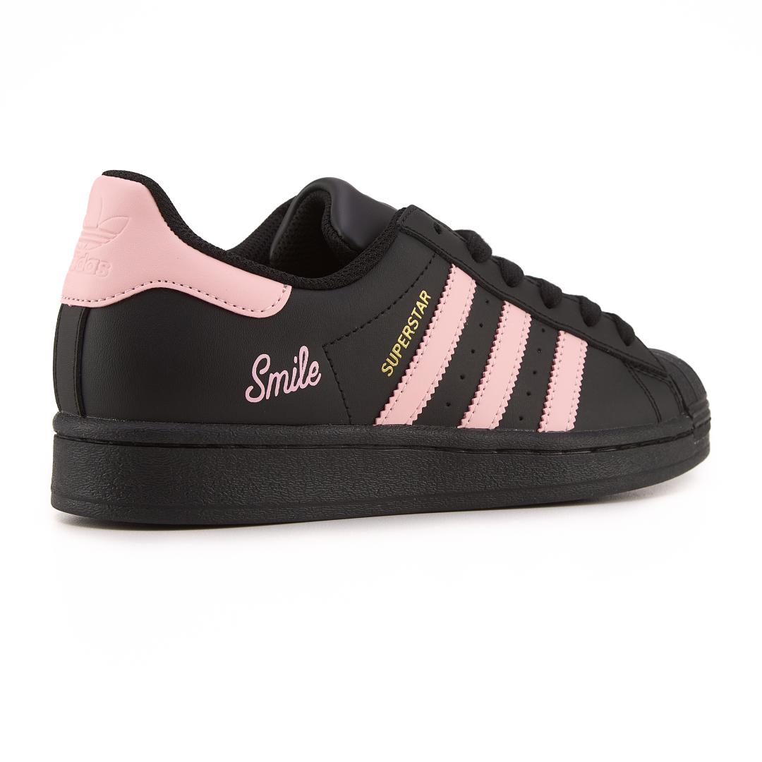 Adidas Superstar Black Pink Smile