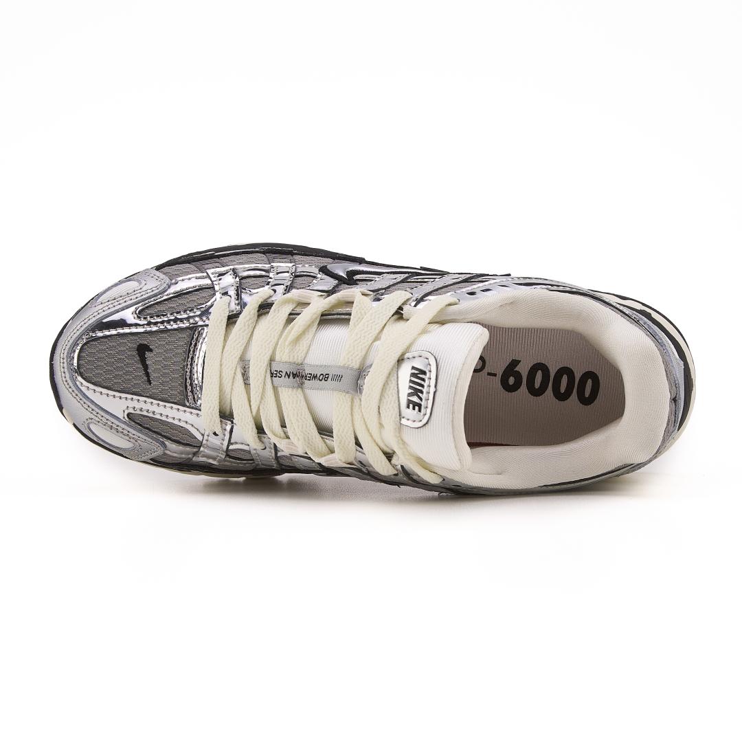 Nike P6000 White Silver Black