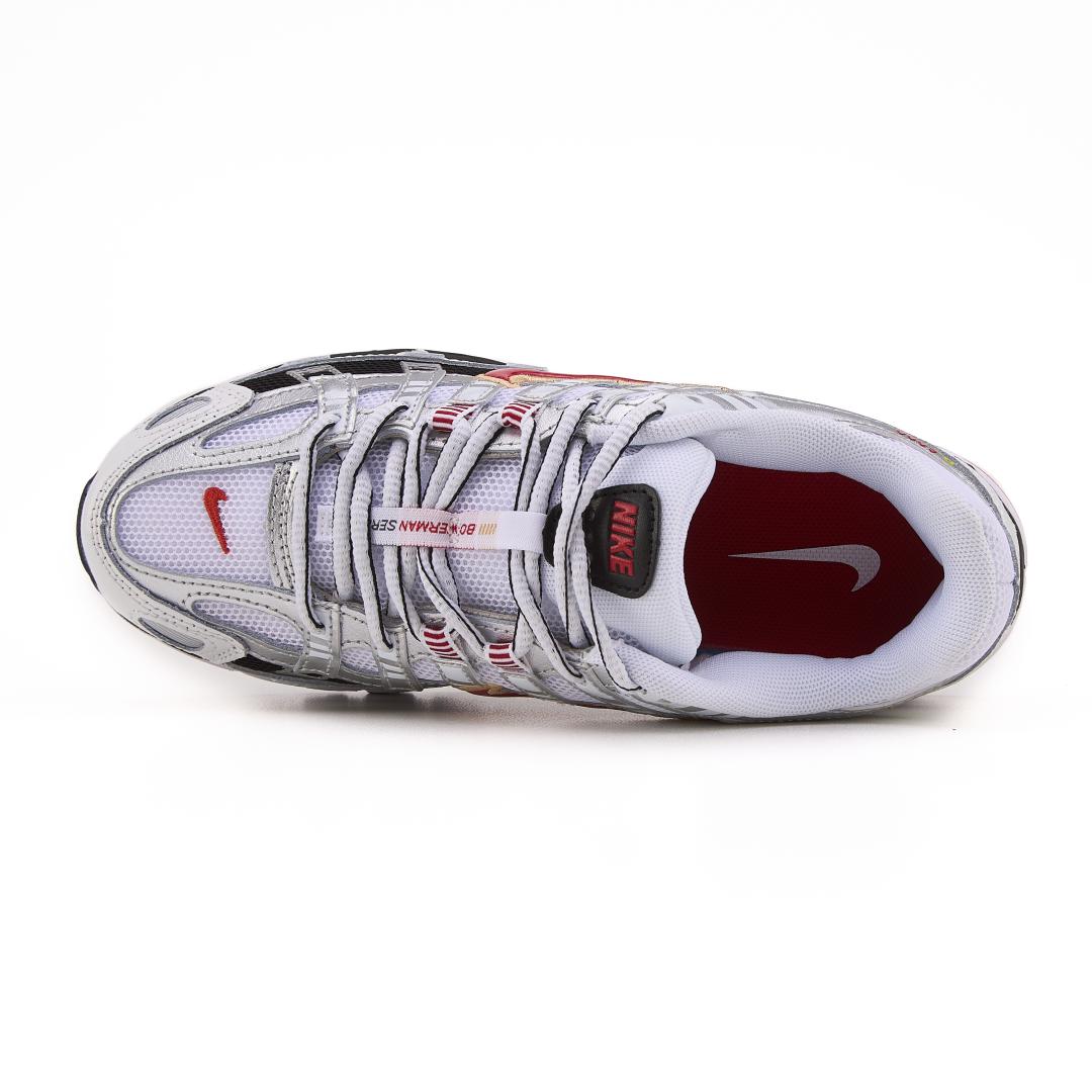 Nike P6000 White Silver Black Red