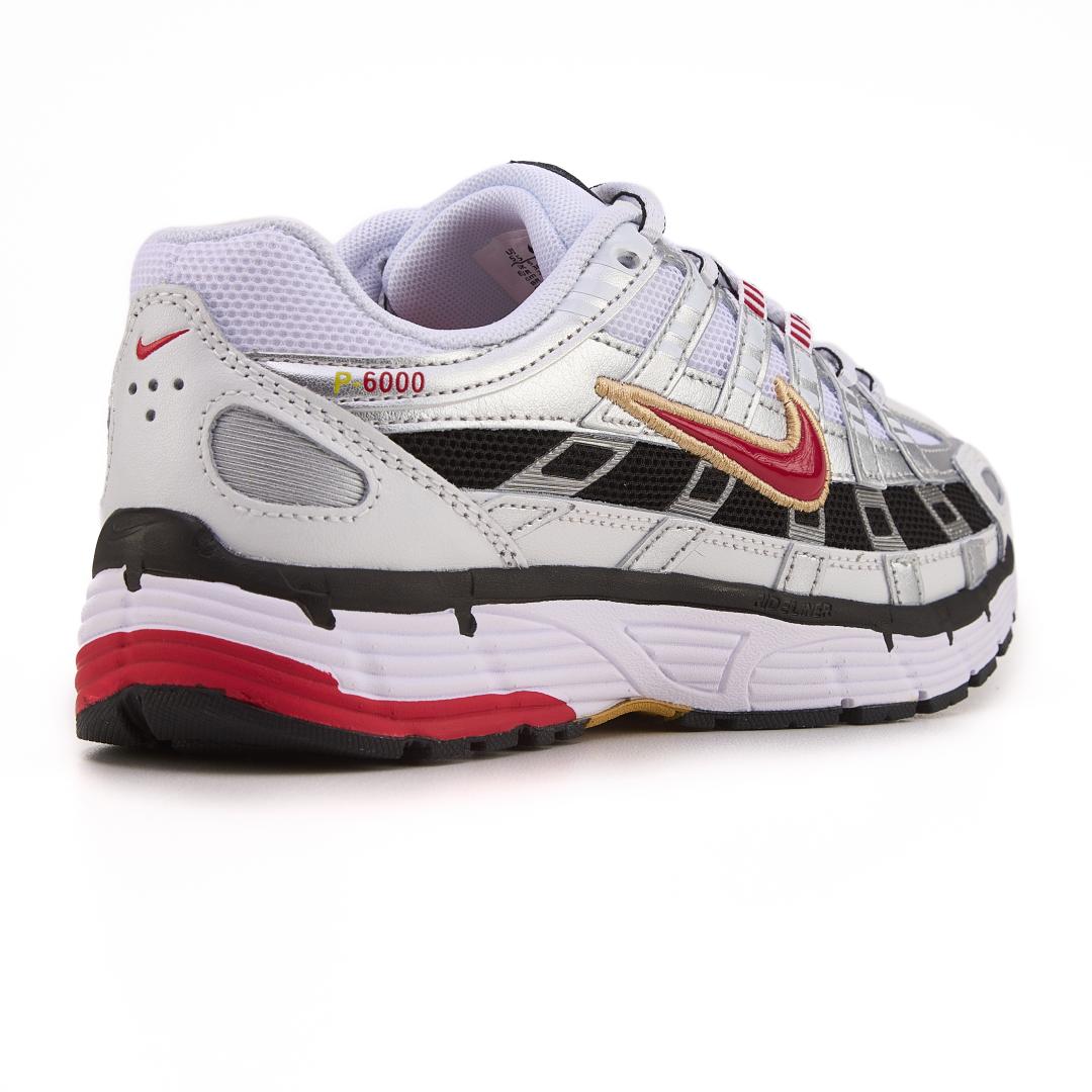 Nike P6000 White Silver Black Red
