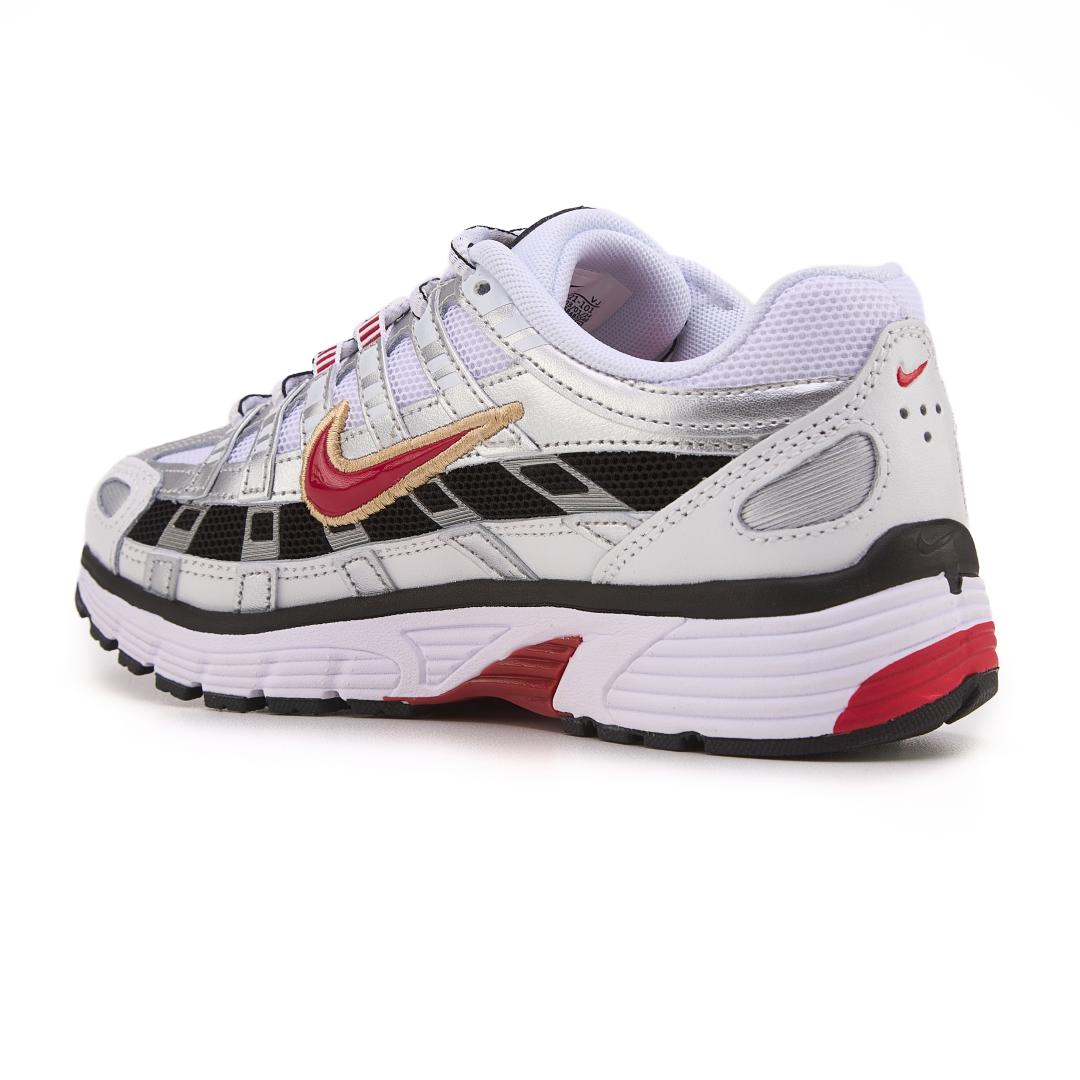 Nike P6000 White Silver Black Red