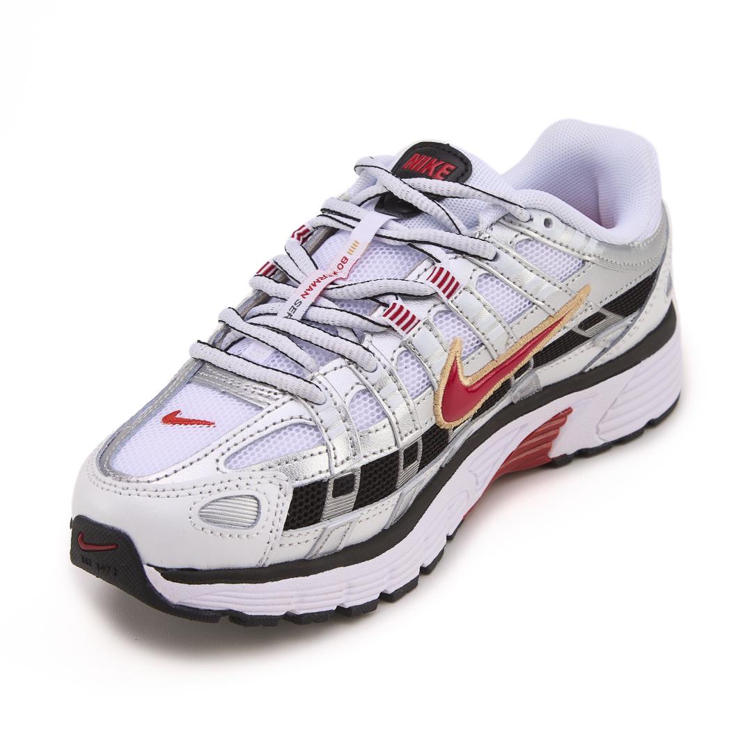 Nike P6000 White Silver Black Red