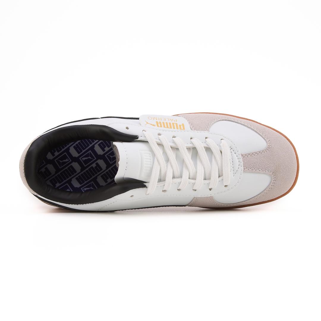 Puma Palermo Leather White Grey Black Gum