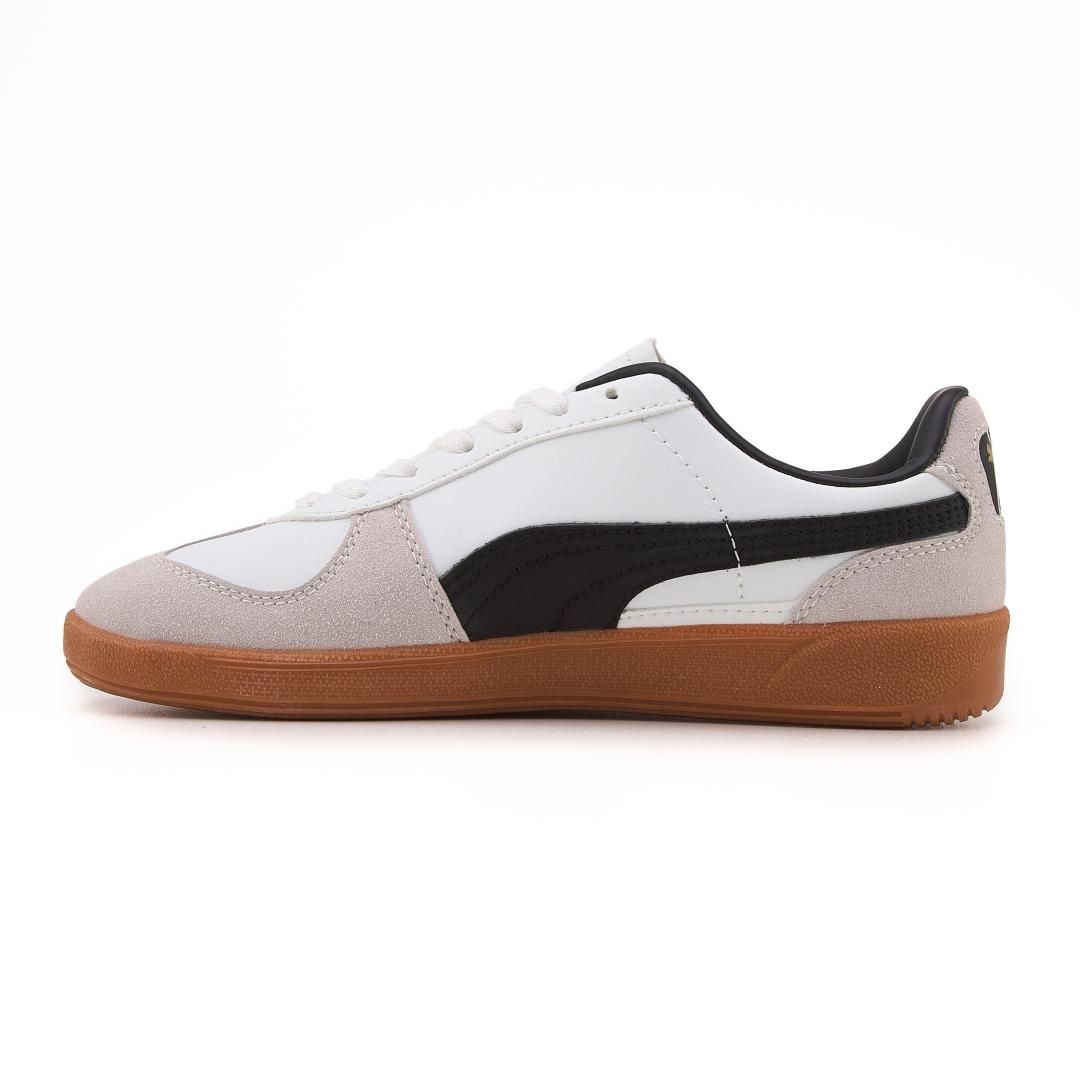 Puma Palermo Leather White Grey Black Gum