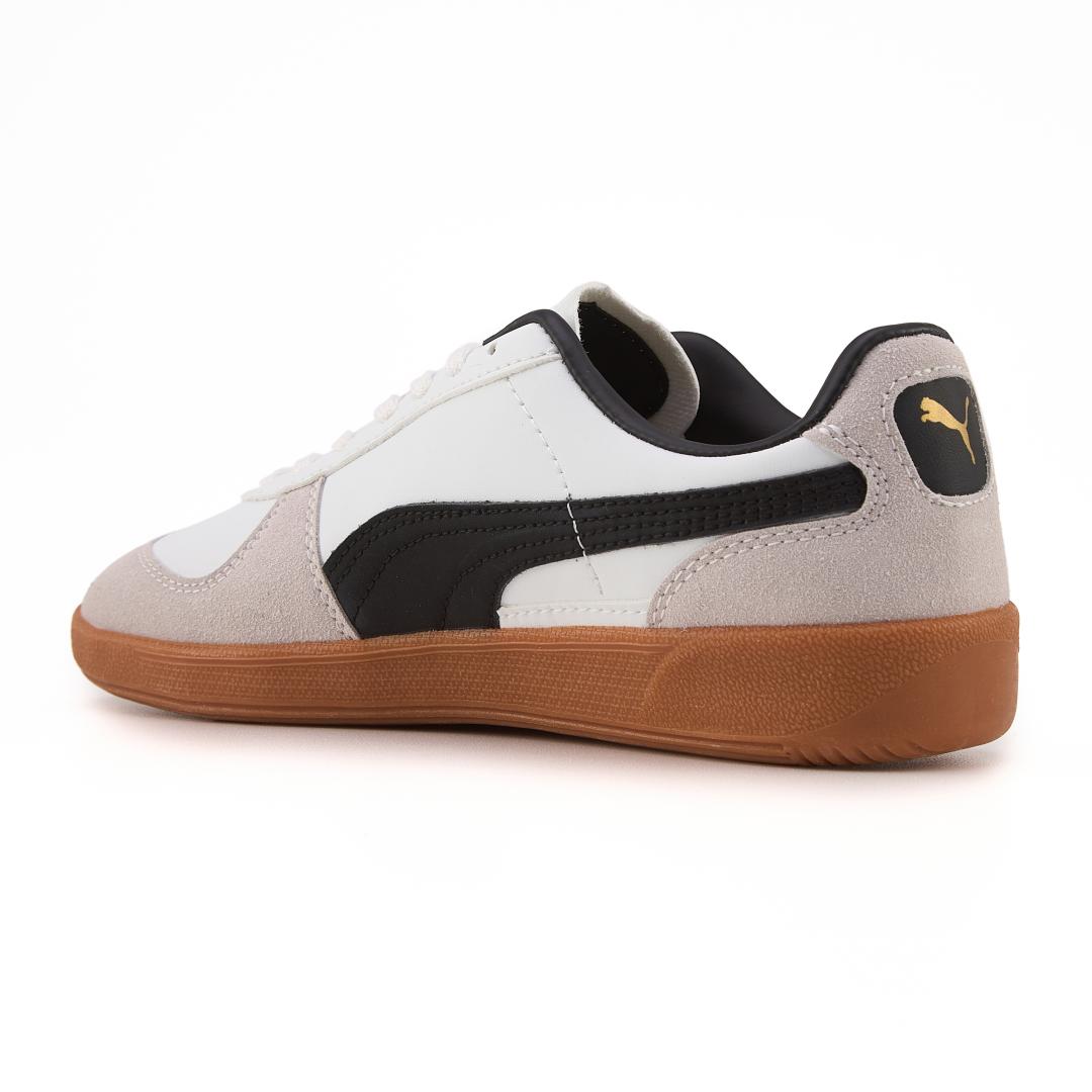 Puma Palermo Leather White Grey Black Gum