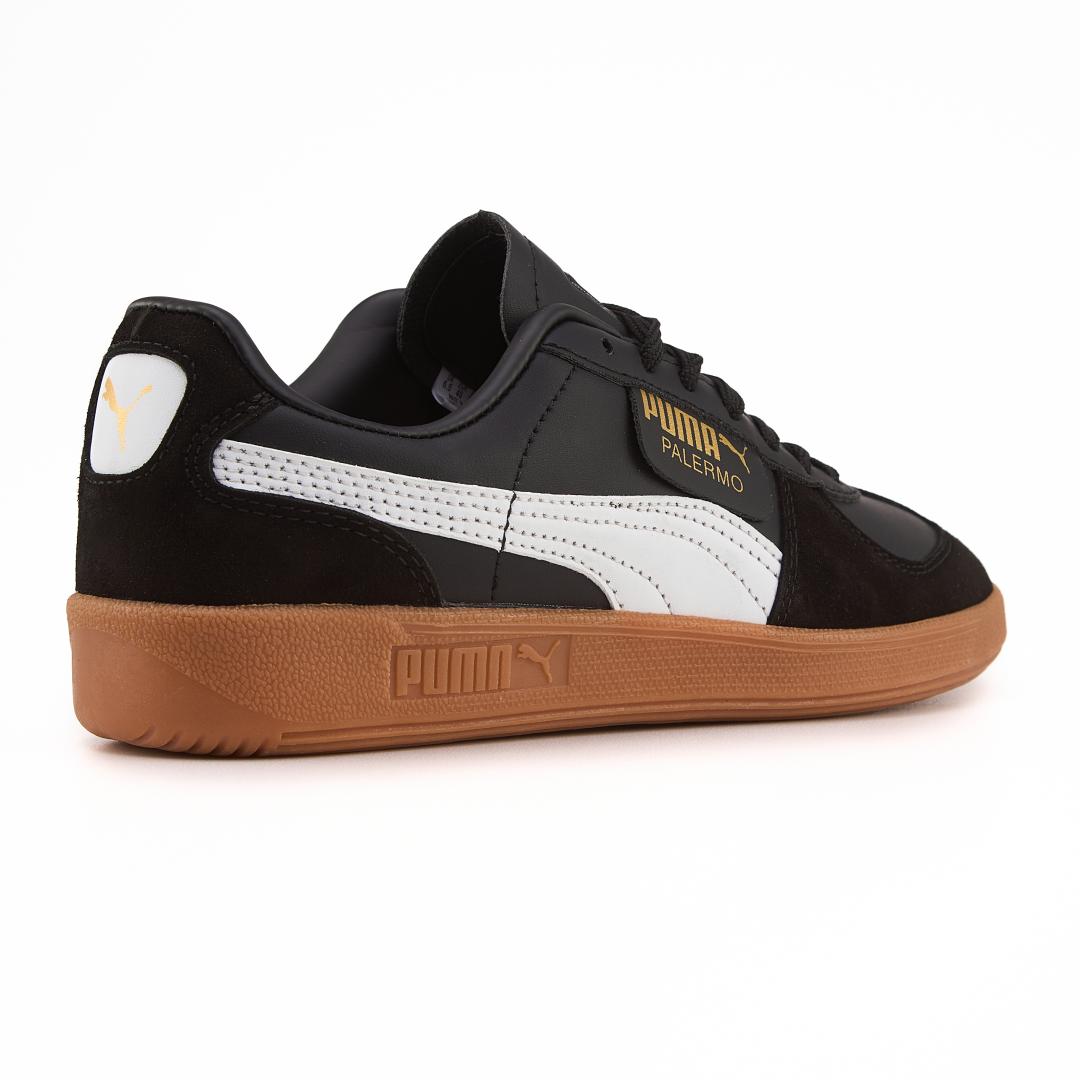 Puma Palermo Leather Black White Gum