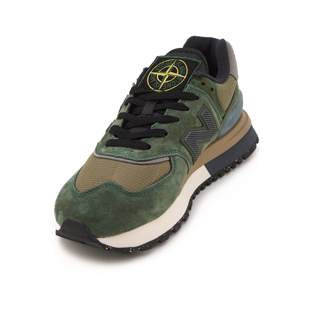 New Balance 574 Legacy x Stone Island Green
