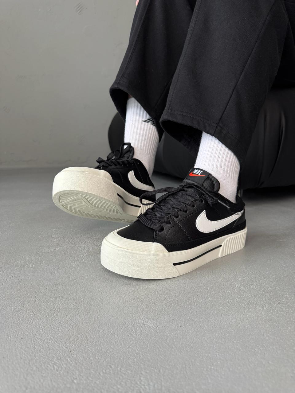 Nike Court Legacy Lift Black White