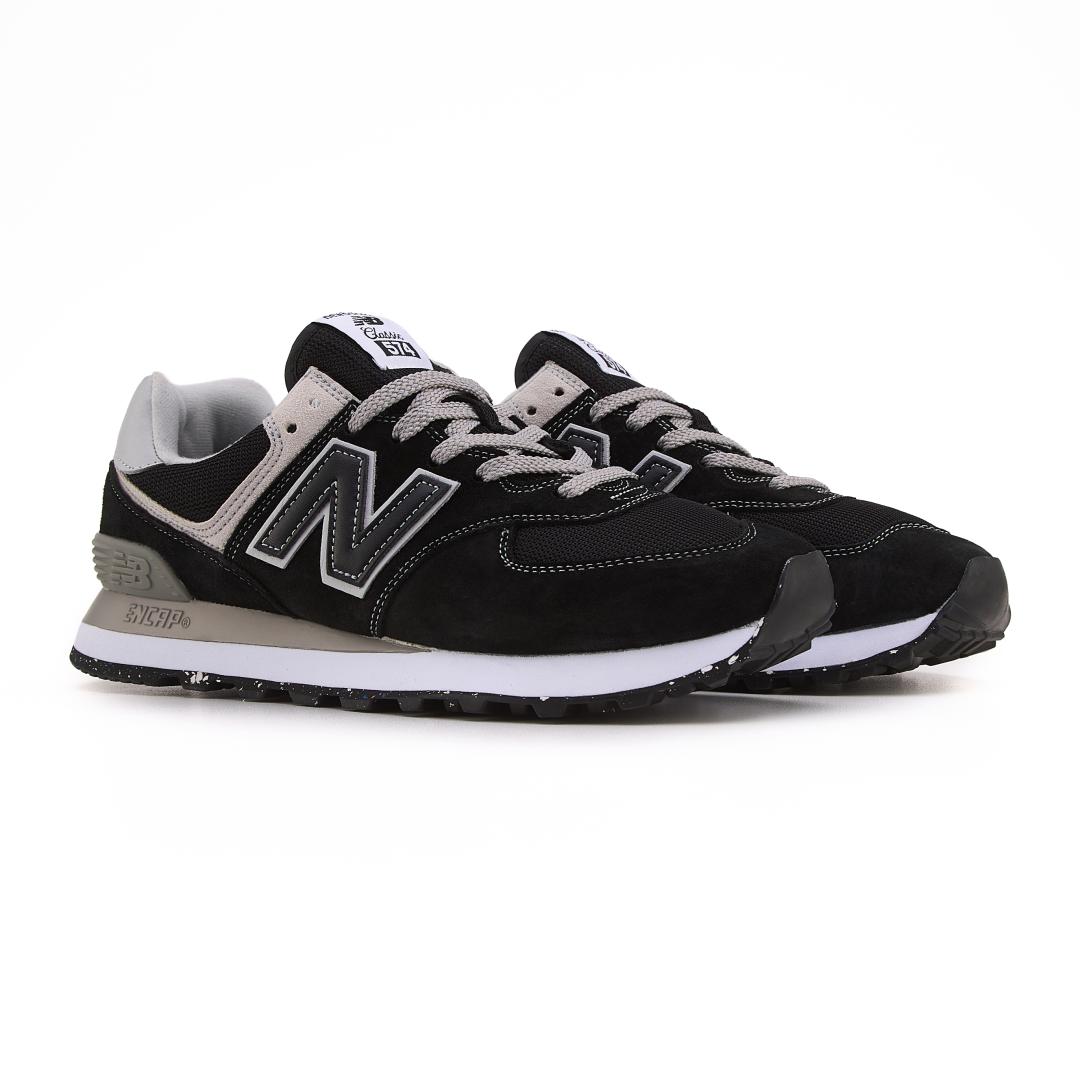 New Balance 574 Black Grey White