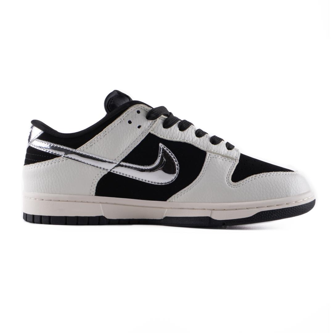 Nike SB Dunk Low x Stussy Black White Metallic